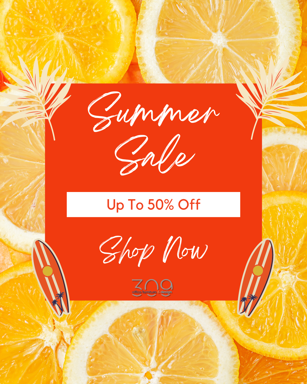 Orange Modern Summer Sale (Flyer)